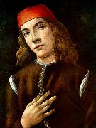 BOTTICELLI, Sandro, Portrait of a Young Man  fdgdf